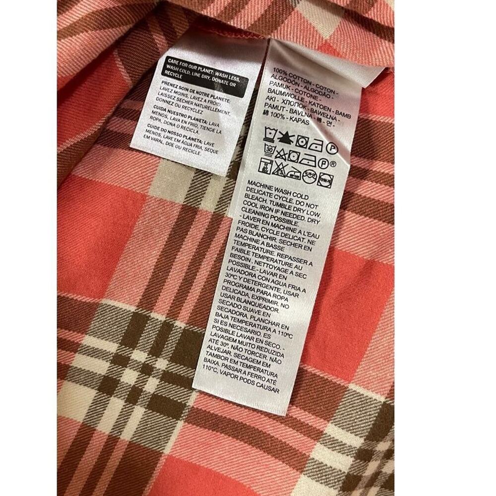 Levi’s Womens's Dylan Relaxed Western Plaid Flannel Shirt Plus Size XXLarge New - Picture 9 of 16